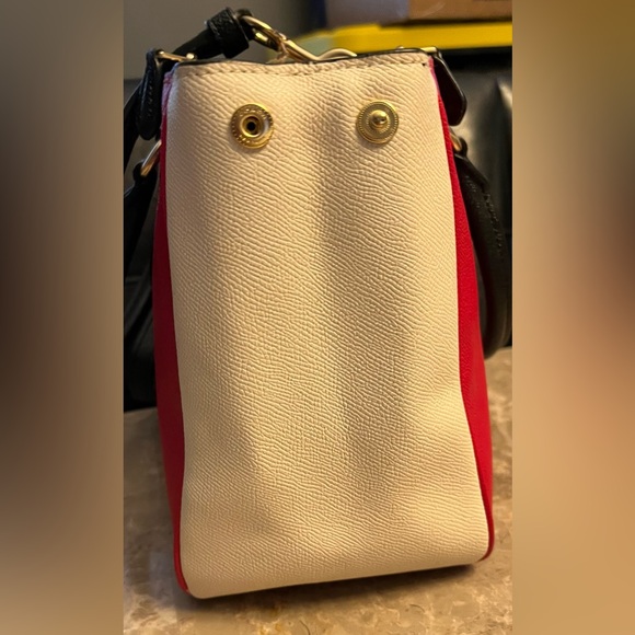 Coach Red, White and Black Satchel or Crossbody - Picture 6 of 14